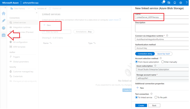 Copy files using ADF pipeline